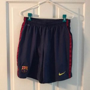 Nike Barcelona FC home short size large